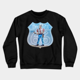 Muffler man statue along Route 66 in Gallup New Mexico - Welshdesigns Crewneck Sweatshirt